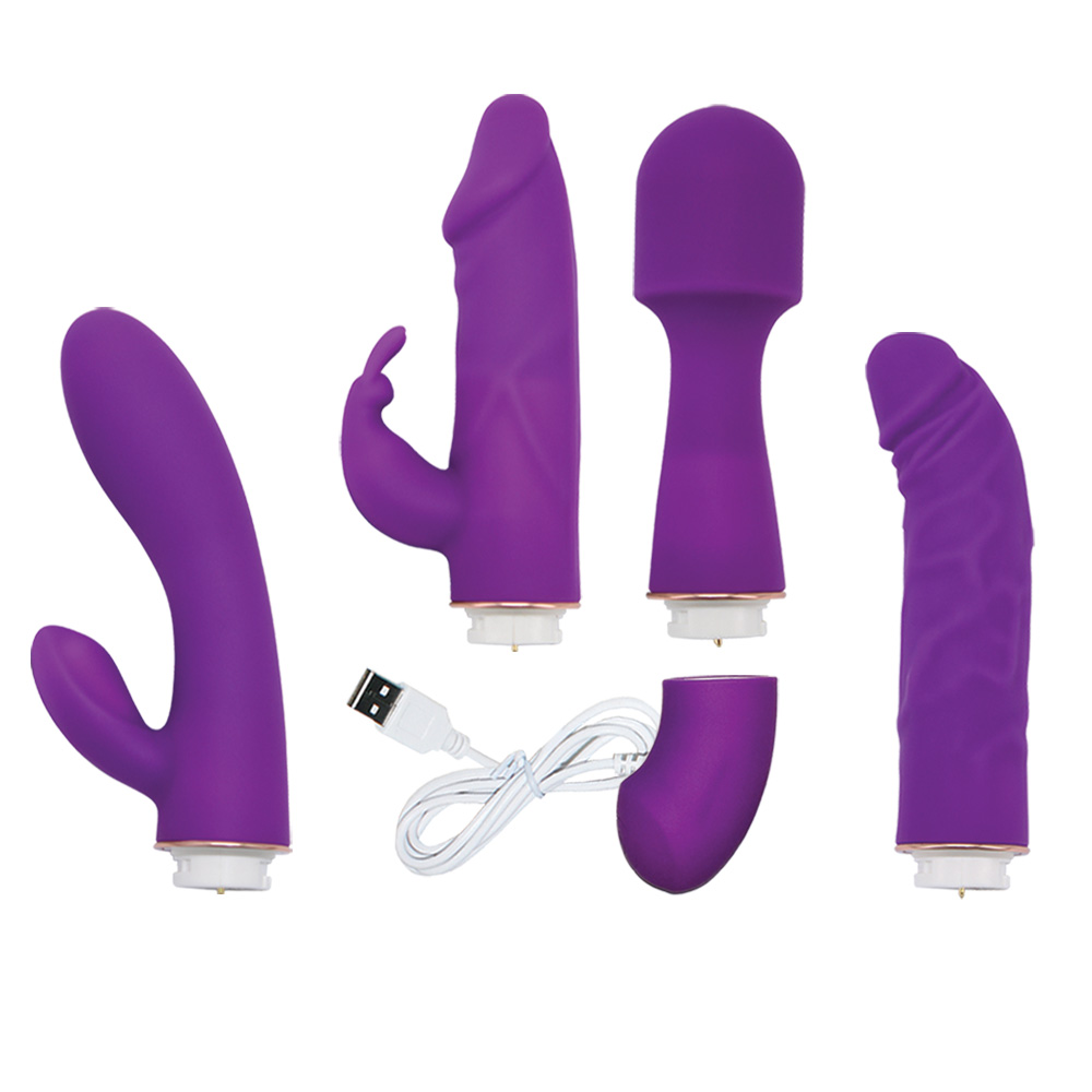Elite Interchangeable Vibrator Kit - Romantic Depot | Adult Sex Toy Superstore Elite Interchangeable Vibrator Kit - Romantic Depot | Adult Sex Toy Superstore