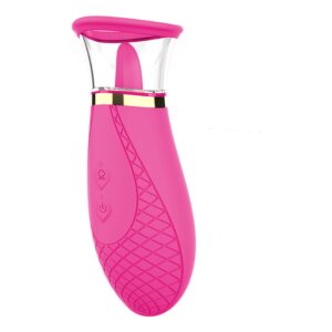 Elite Licking-Sucking Vibrating Machine - Pink