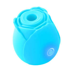 Elite Glow in the Dark Rose Sucking Stimulator 3.0 - Blue