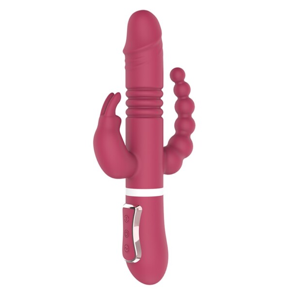 Thrusting G-Spot Rabbit Vibrator with Anal Beads - Romantic Depot | Adult  Sex Toy Superstore