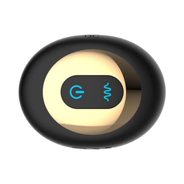 Full Rotation Vibrating Butt Plug with Wireless Remote Control - Black - Image 7