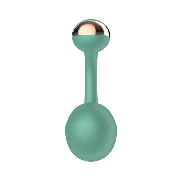 Glow in the Dark Couples Power Play Mobile App Based Vibrator - Green - Image 2