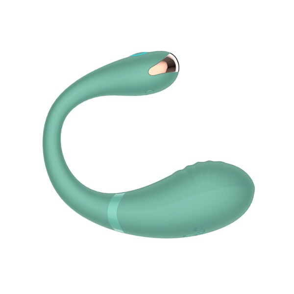 Glow in the Dark Couples Power Play Mobile App Based Vibrator - Green