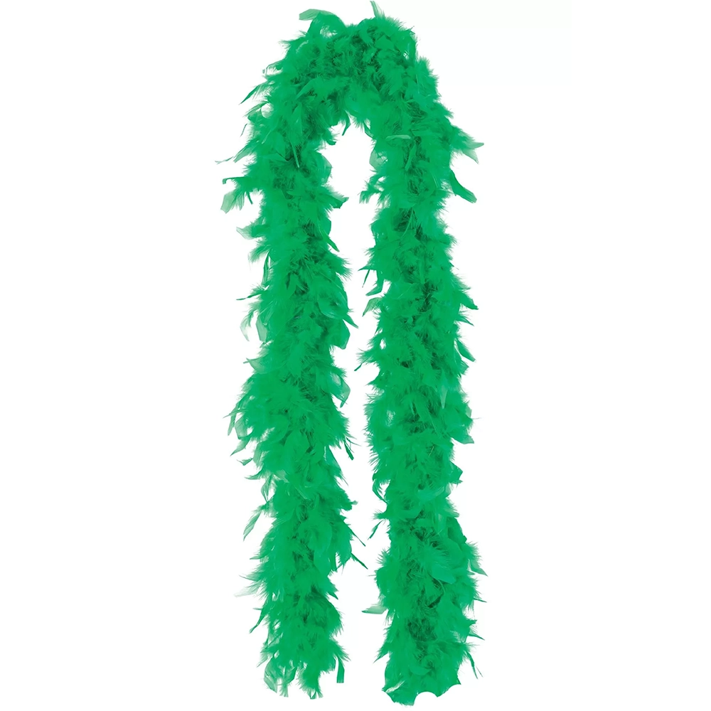 Long Feather Boa Costume Accessory - Green