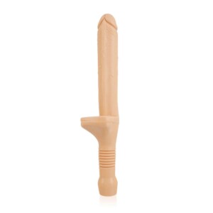 Ignite 9.75" Sword Dildo with Handle - Light Beige