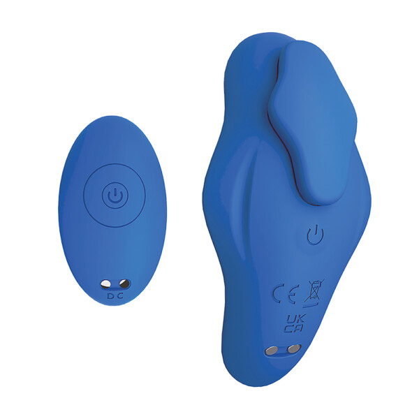 Liquid Silicone Deep Ocean Blue Couples Vibrator