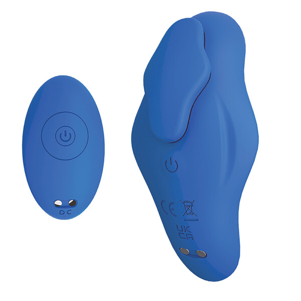 Premium Silicone Deep Ocean Blue Couples Vibrator - Image 3