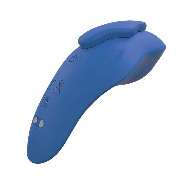 Premium Silicone Deep Ocean Blue Couples Vibrator - Image 6