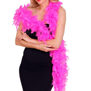Long Feather Boa Costume Accessory - Hot Pink