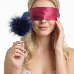 Naughty USA BDSM Sensory Play Essentials Feather and Sash Set