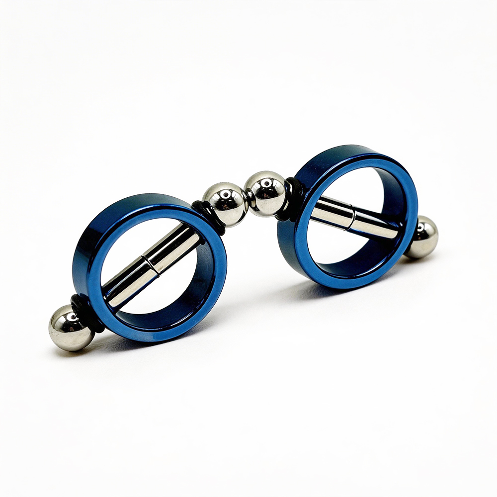 Non-Piercing Metal Magnetic Nipple Clamps - Blue - Romantic Depot | Adult Sex Toy Superstore Non-Piercing Metal Magnetic Nipple Clamps - Blue - Romantic Depot | Adult Sex Toy Superstore