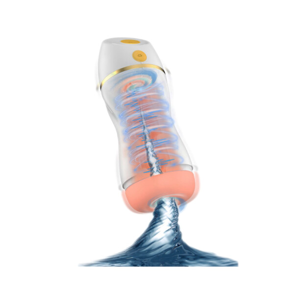 Pure Power Automatic Rechargeable Blow Job Machine for Men - White - Image 9