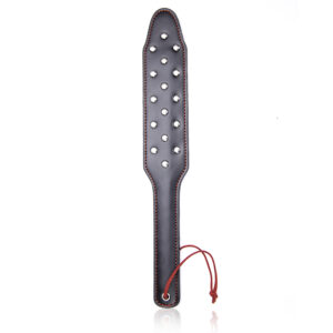 Elite BDSM Studded Spanking Paddle with Red Trim