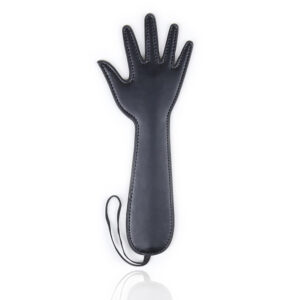 Elite BDSM Small Black Hand Impression Spanking Paddle