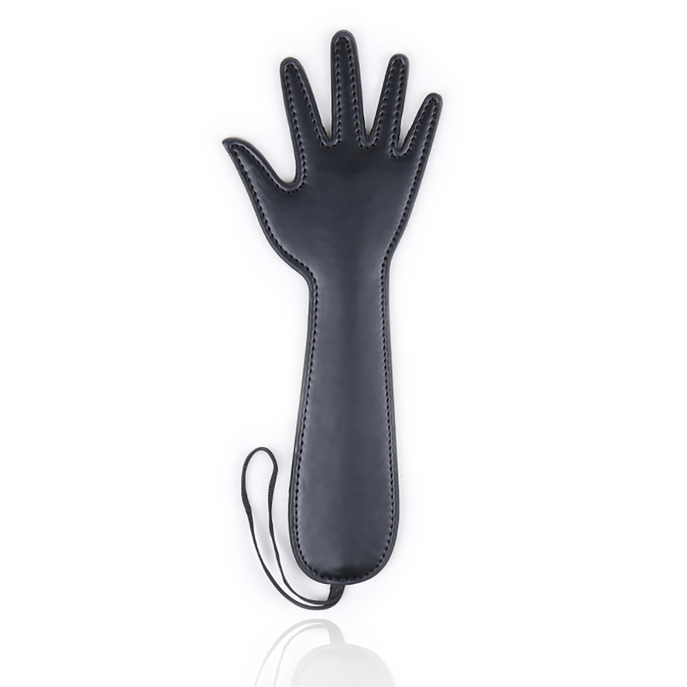 Elite BDSM Small Black Hand Impression Spanking Paddle - Romantic Depot |  Adult Sex Toy Superstore
