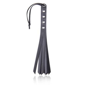Elite BDSM Black Mini Beginner Friendly Flogger - Black