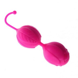 Easy Squeeze Textured Weighted Kegel Balls - Pink