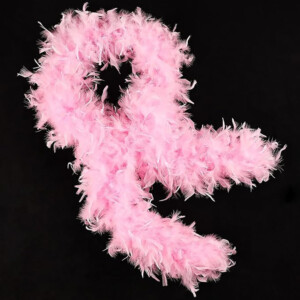 Long Feather Boa Costume Accessory - Light Pink