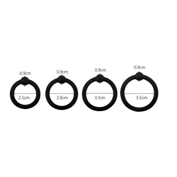 triple crown penisring Triple Crown Cock Rings Pack of 3 - Black - Romantic Depot
