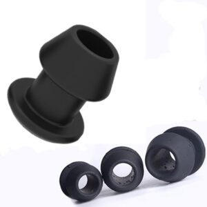 Elite Sneaky Peeker Hollow Tunnel Butt Plug with Stopper - Black