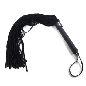 Elite BDSM Soft Suede Flogger - Black