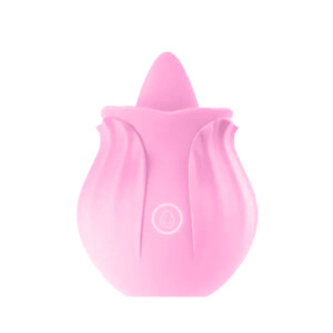 Elite Rose Toy Vibrator Oral Sex Flutter Tongue Licking Stimulator 2024 Edition - Pink