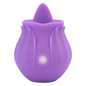 Elite Rose Toy Vibrator Oral Sex Flutter Tongue Licking Stimulator 2024 Edition - Purple