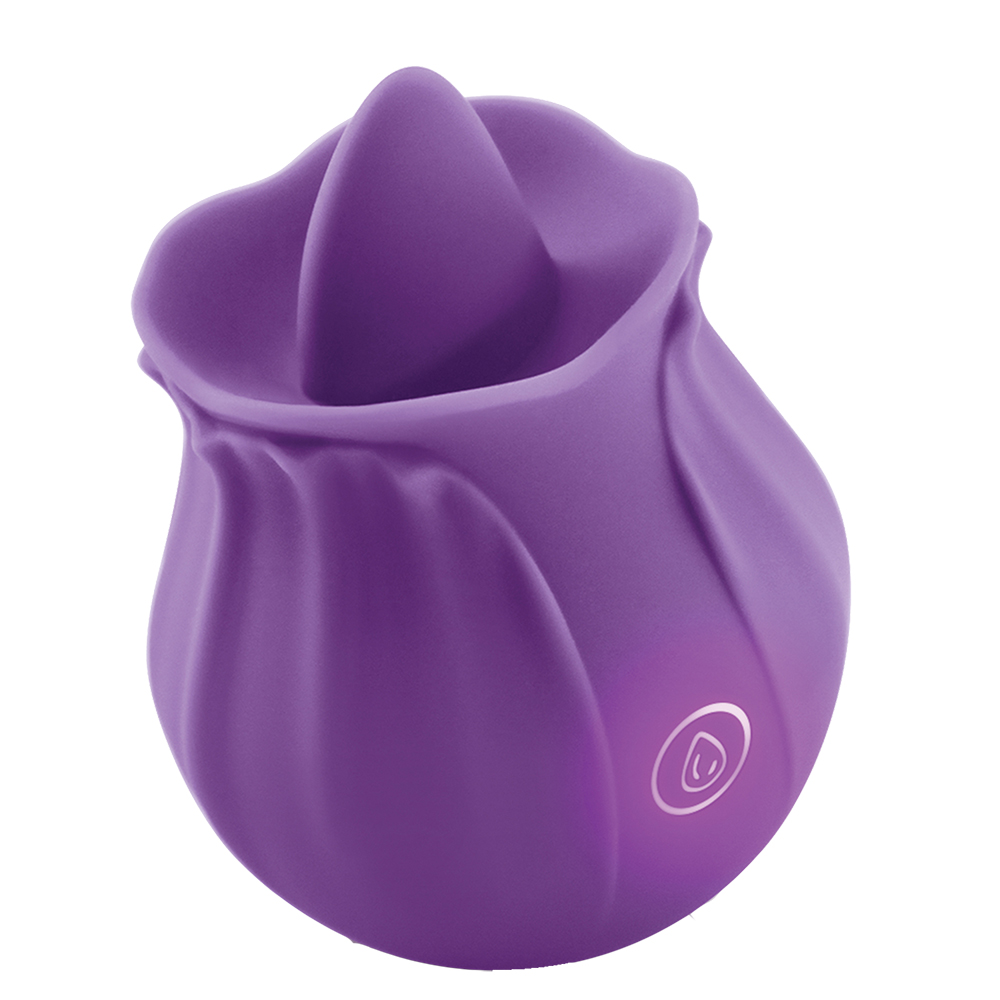 silicone realistic sex dolls Elite Licking Rose Vibrator 2026 Purple