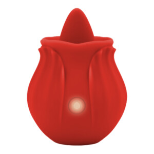 Elite Rose Toy Vibrator Oral Sex Flutter Tongue Licking Stimulator 2024 Edition - Red
