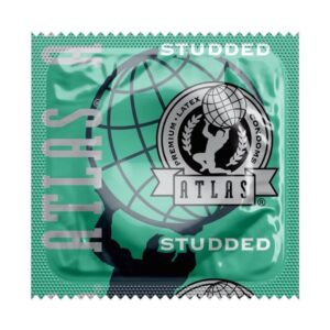 Atlas Studded Condom - Single