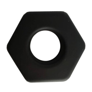 Bust a Nut Hexagon Ring - Black