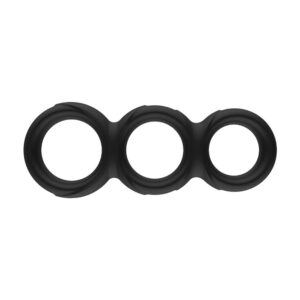 The Diesel Triple Threat Cock Ring - Black