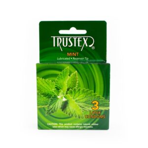 Trustex Mint Flavored Lubricated Condoms 3 Pack