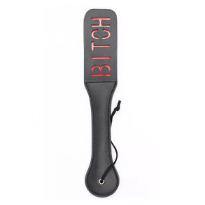 VIP "BITCH" Impression Spanking Paddle- Black and Red