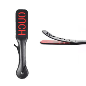 VIP "OUCH" Impression Spanking Paddle- Black and Red