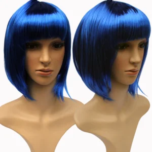 VIP Short Bob with Sexy Bangs Wig - Blue