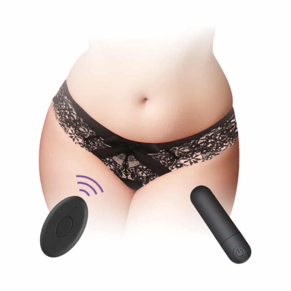 Elite Remote Control Vibrator with Panties - Plus Size