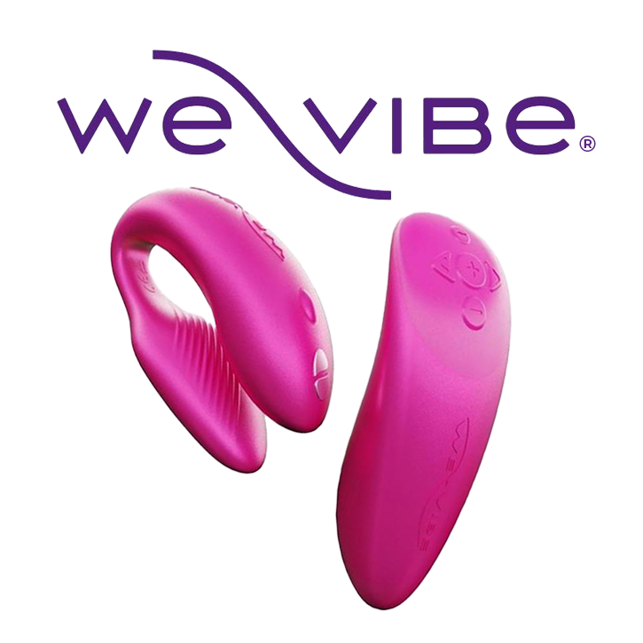 Pink We-Vibe products for couples' pleasure.