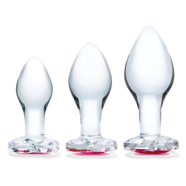 Supreme Silicone Anal Plug 3 Piece Set - Pink - Romantic Depot | Adult Sex  Toy Superstore