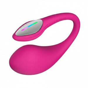 Pink wearable vibrator with remote control