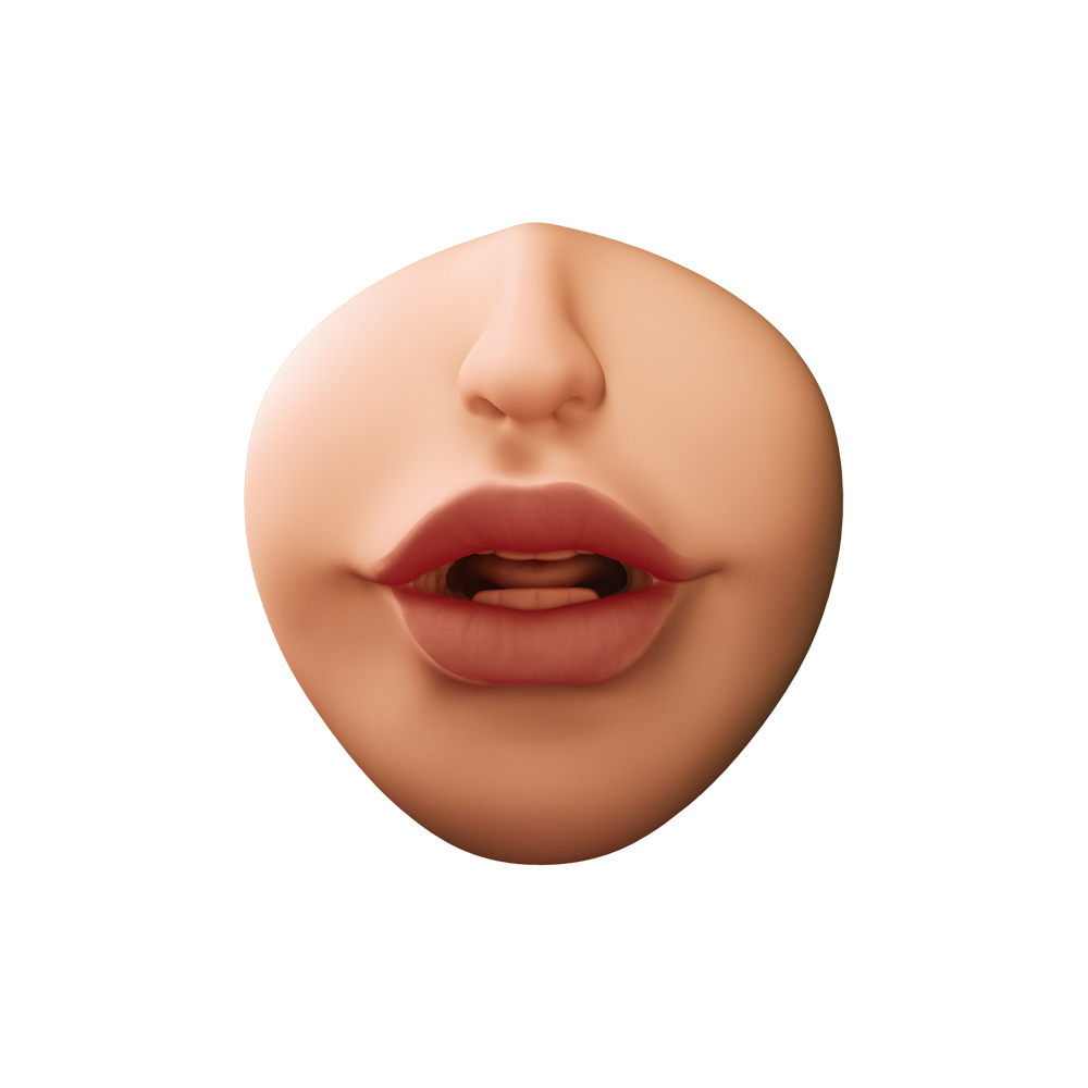 Elite Realistic Sucking Lips Caramel - Image 8