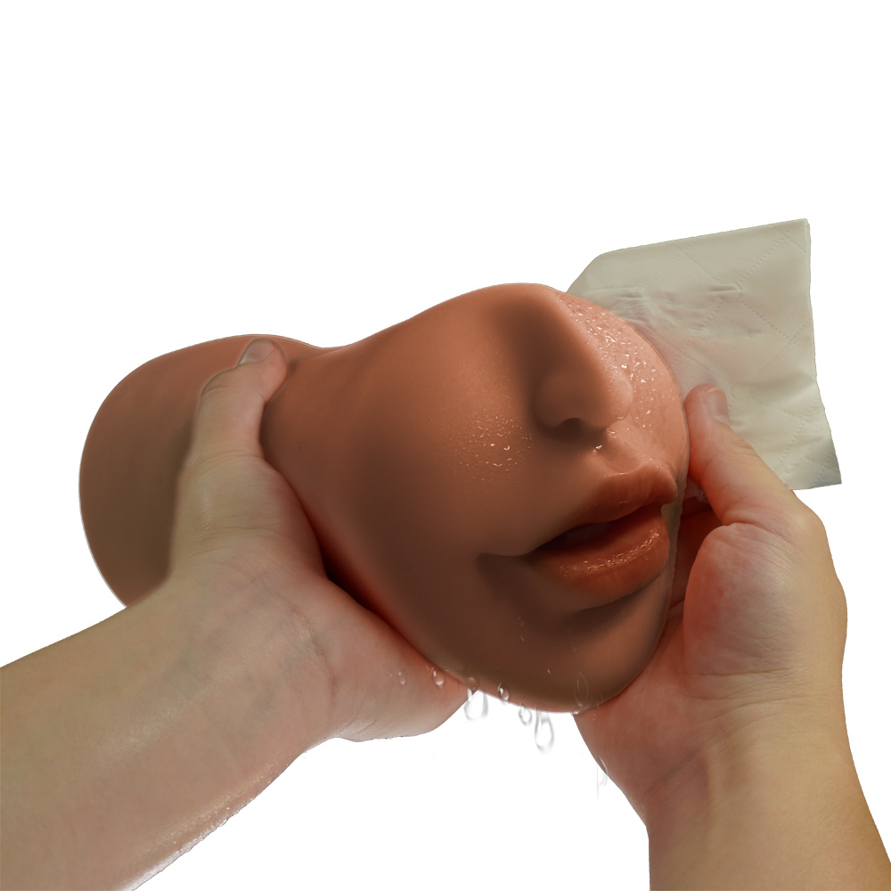 Elite Realistic Sucking Lips Caramel - Image 12