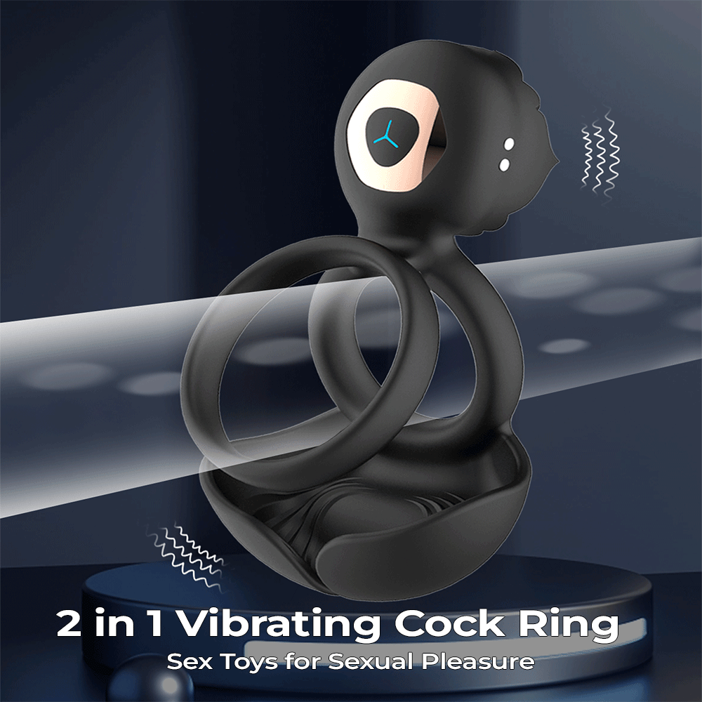 Elite Dual Action Couples Vibe Penis Ring - Romantic Depot