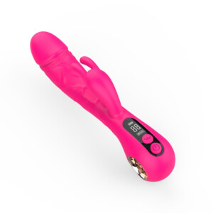 Pink rabbit vibrator with digital controls