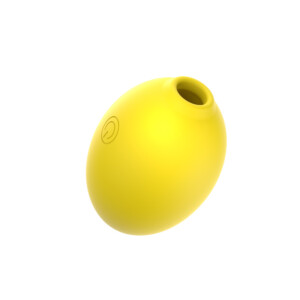 Yellow vibrating egg with power button