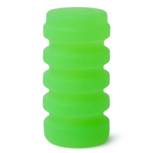 Green silicone textured grip exercise tool