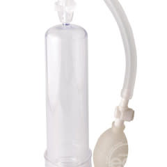 Clear vacuum pump with hand bulb and tubing