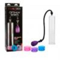 Adult novelty pump with accessories and packaging