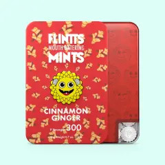 Red tin of cinnamon ginger mints