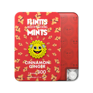 Flintts Cinnamon Ginger mints red tin